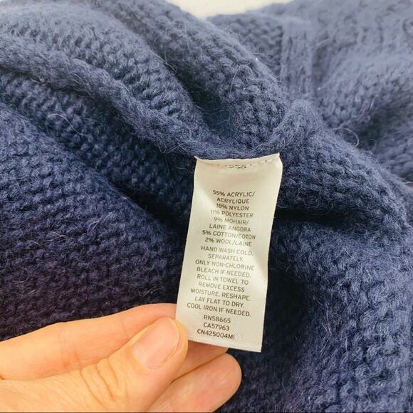 Caslon Navy Multi Round Stripe Sweater - Picture 10 of 10